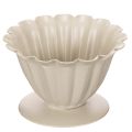Floristik24 Bowl, goblet, flower calyx, cream-colored decoration, 9cm
