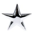 Floristik24 Ceramic star silver, shiny 18cm