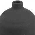 Floristik24 Ceramic Vase Black Deco Vase Floor Vase Ø18cm H48cm