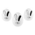 Floristik24 Ceramic Easter eggs decoration with Easter bunnies decoration 12cm 3pcs