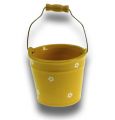 Floristik24 Large yellow ceramic bucket