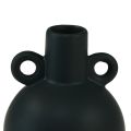 Floristik24 Ceramic vase mini vase black handle ceramic Ø8.5cm H12cm