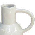 Floristik24 Ceramic vase white for dry decoration vase with handle Ø9cm H21cm