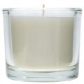 Floristik24 Candle in glass Candle jar wax candle white Ø9cm H8cm