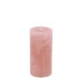 Floristik24 Candle old pink 50mm x 100mm dyed 12pcs