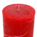Floristik24 Candle red 60mm x 100mm dyed 8pcs
