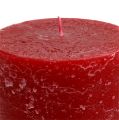 Candle Red 85mm x 200mm Pillar Candle Solid Colored 2 Pcs | Floristik24.ie