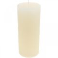 Floristik24 Pillar candles colored cream white 85×200mm 2pcs
