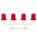Modern candlestick with four candle plates, 47cm | Floristik24.ie