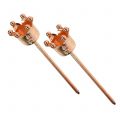 Floristik24 Candle holder crown copper Ø2.2cm H7cm 4pcs