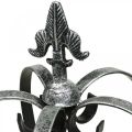 Floristik24 Deco crown antique silver look metal Ø18cm H26cm