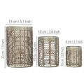 Candle holder metal tealight holder Ø8/10/13cm set of 3 | Floristik24.ie