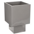 Floristik24 Grey cube planter with base for modern decoration, 22cm
