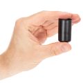 Round magnetic candle holder, matte black, for 25mm taper candles, 4 pieces | Floristik24.ie