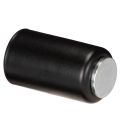 Round magnetic candle holder, matte black, for 25mm taper candles, 4 pieces | Floristik24.ie