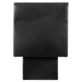 Black cube planter with base,