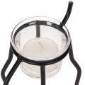 Reindeer candle holder with tealight glass, 15cm | Floristik24.ie