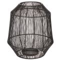 Floristik24 Black Decorative Lantern Wire Basket Modern style Ø24cm H28cm