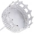 Candle holder white antique Ø7cm H12cm 4pcs | Floristik24.ie