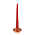 Floristik24 Candle holder for tapered candle copper Ø8cm H5cm