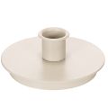 Floristik24 Round cream-colored candle holders for taper candles, table decoration, 10cm, 2 pieces