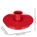 Compact red metal candle holders for 10cm taper candles, 2 pieces | Floristik24.ie
