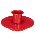 Floristik24 Small red candle holders for 8cm taper candles, 3 pieces