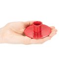 Small red candle holders for 8cm taper candles, 3 pieces | Floristik24.ie
