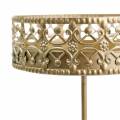 Floral Candle Holders for Sticking Golden Ø7.4cm H12.5cm 4 pcs Antique Look | Floristik24.ie