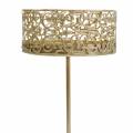 Floral candle holders for sticking Golden Ø8.8cm H13.7cm 4 pcs Antique look | Floristik24.ie