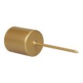 Candle holder, spike, candle holder, stick, gold, 3.2cm x 4cm, 4 pieces | Floristik24.ie