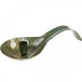 Floristik24 Candlestick metal antique look spoon with patina 25x11x5cm