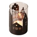 Floristik24 Candle holder city silhouette, lantern Christmas Ø8cm H12cm