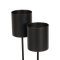 Floristik24 Candle holder for sticking, black, Ø3.2cm, 4 pieces