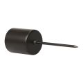 Candle holder for sticking, black, Ø3.2cm, 4 pieces | Floristik24.ie