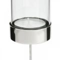 Floristik24 Candle holder for plugging metal/glass Ø5cm H14cm 4pcs