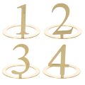 Floristik24 Candle ring taper candle number set for Advent wreath 3cm 4pcs