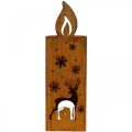 Floristik24 Tea light holder Christmas patina candle deer 45x14cm