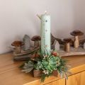 Floristik24 Candlestick, table decoration Christmas, candlestick star H7cm Ø20cm/6.5cm