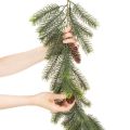 Decorative pine branch, artificial garland for winter arrangements, 190cm | Floristik24.ie