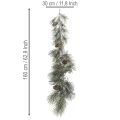 Artificial pine garland with cones | Floristik24.ie