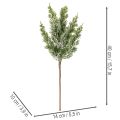 Artificially snow-covered pine branch for floral arrangements and Advent decorations, 40cm, 3 pieces | Floristik24.ie