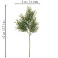 Artificial pine branch for winter decorations, 40cm, 4 pieces | Floristik24.ie