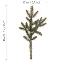 Artificial fir branch for table decoration and arrangements, 45cm, 3 pieces | Floristik24.ie