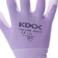 Floristik24 Kixx garden gloves white, lilac size 8