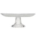 Classic glass cake plate on foot - Elegant for every celebration Ø 20cm | Floristik24.ie
