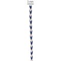 Striped gift ribbon/cord for creative decoration, 3mm thick, 20m long | Floristik24.ie