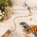 Shiny decorative cord on a roll for crafting and decoration, 3mm thick, 20m long | Floristik24.ie
