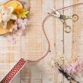 Zigzag pattern cord on a roll for crafting and packaging, 3mm diameter, 20m long | Floristik24.ie