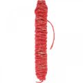 Floristik24 Felt cord vintage cord for crafting red 30m